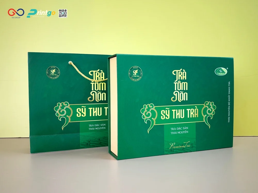 Hộp đựng trà Sỹ Thu Trà được Printgo sản xuất chỉ trong vòng 4 ngày