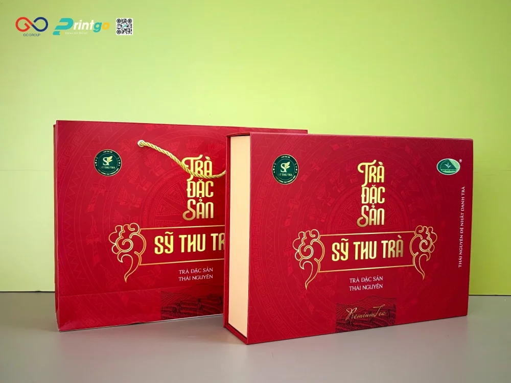 Hộp đựng trà Sỹ Thu Trà được Printgo sản xuất chỉ trong vòng 4 ngày