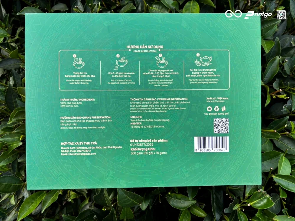 Hộp đựng trà Sỹ Thu Trà được sử dụng chất liệu cao cấp