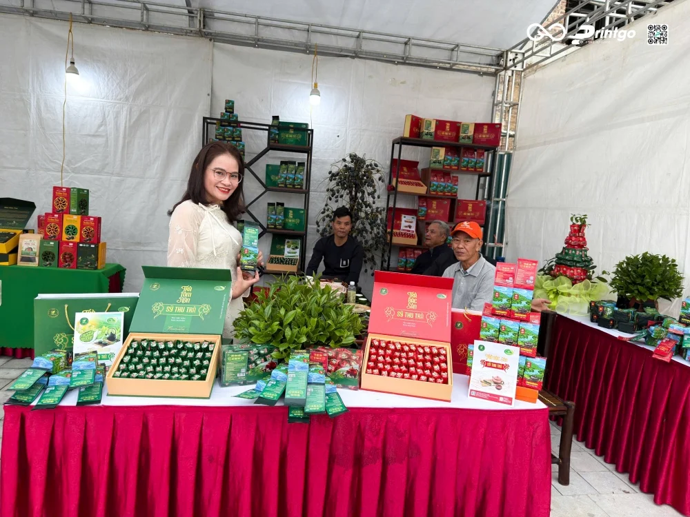 Các sản phẩm được thương hiệu Sỹ Thu Trà mang tới hội trợ, triển lãm nông nghiệp