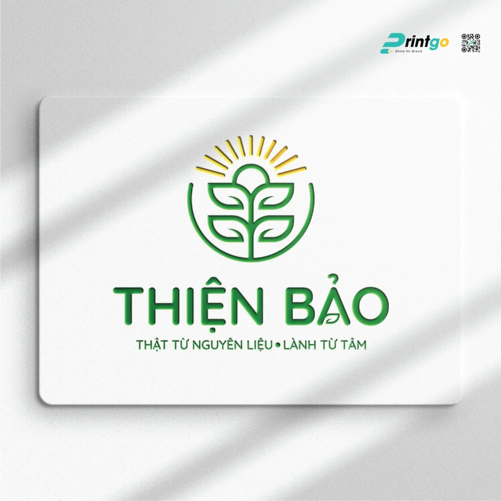 Giải mã thiết kế logo Thực phẩm Thiện Bảo: Dấu ấn "Thật" và "Lành"