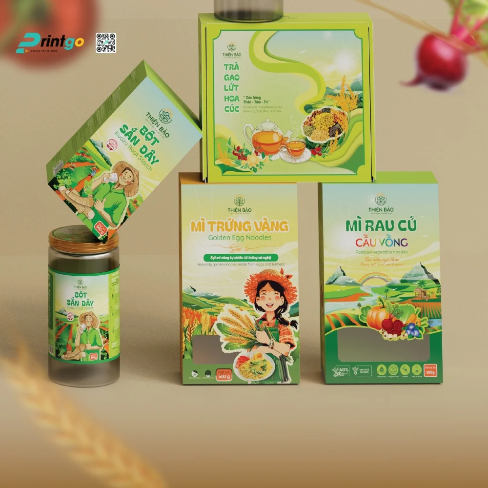 Dự án thiết kế logo và bao bì nông sản Thực phẩm Thiện Bảo