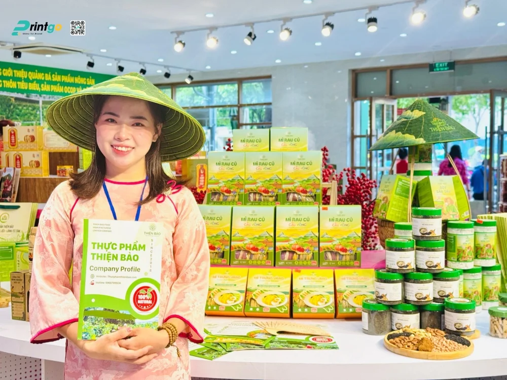 Thực phẩm Thiện Bảo với bao bì mới tham gia hội chợ nông sản