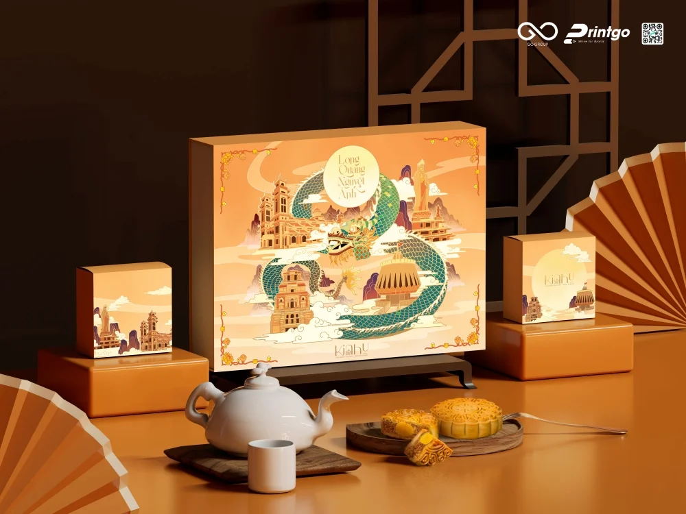 Hộp đựng bánh trung thu Long Quang Nguyệt Ảnh