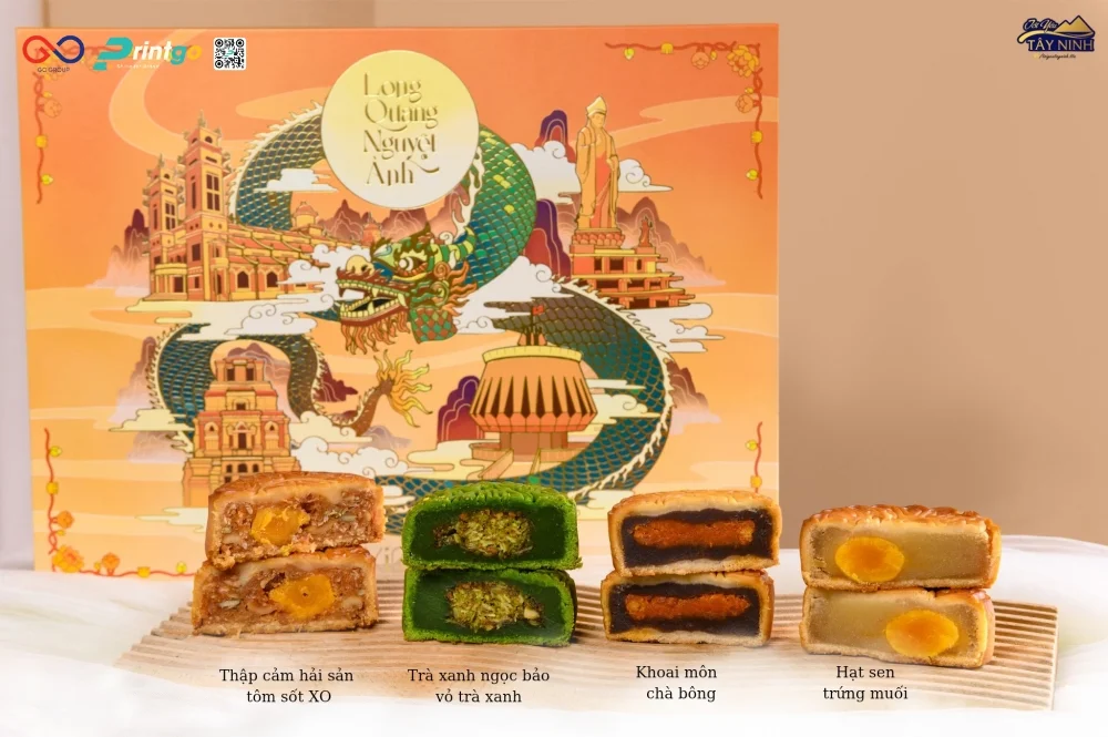 Hộp bánh trung thu Kim Như Bakery Long Quang Dạ Nguyệt