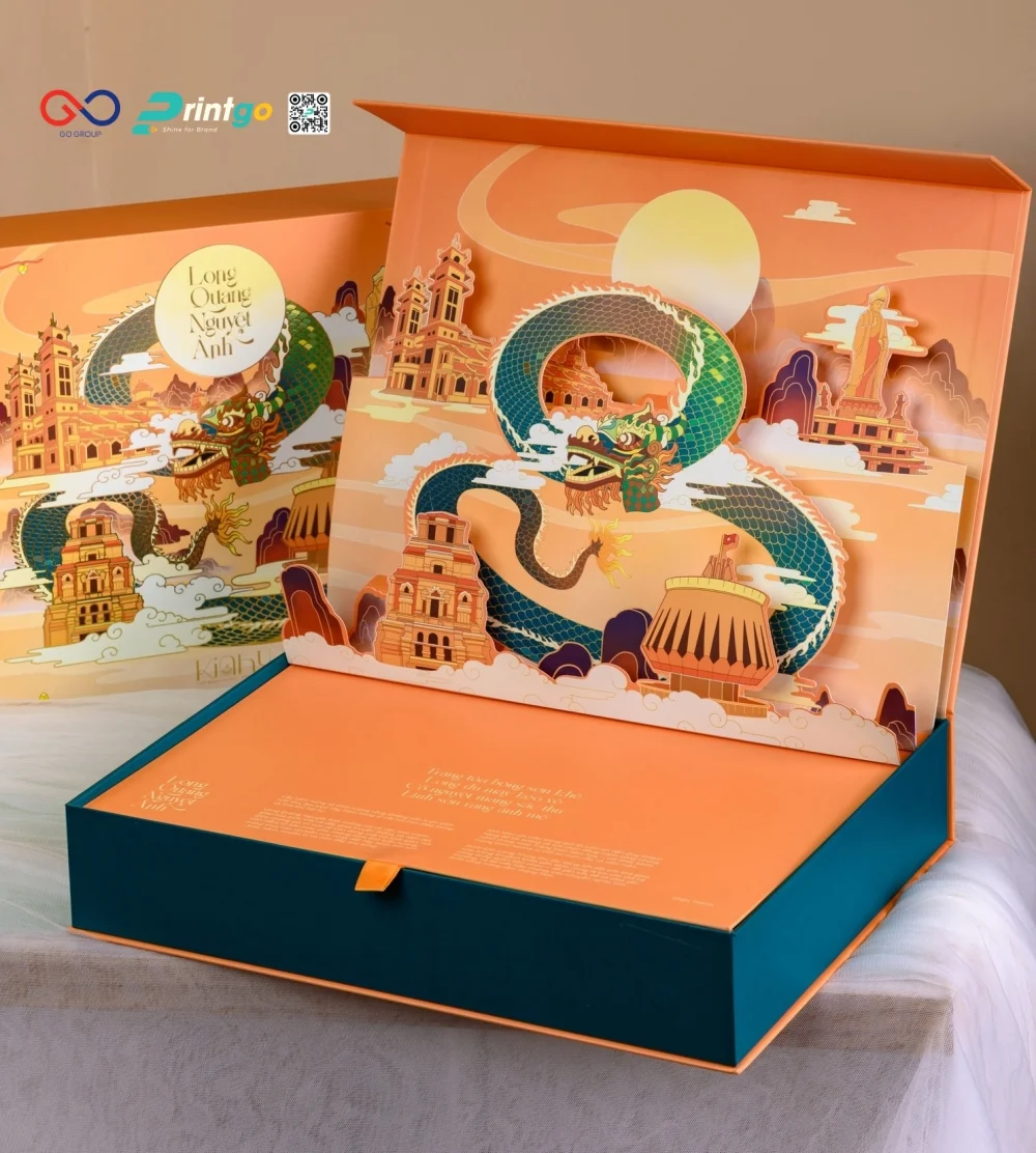 Hộp bánh trung thu Kim Như Bakery tạo bất ngờ với popup 3D