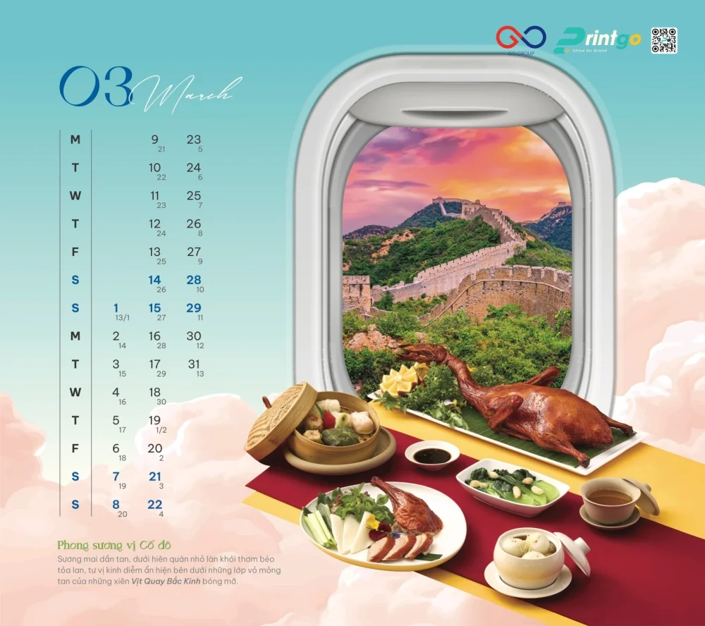 Lịch tết NCS: Trải nghiệm ẩm thực qua ô cửa máy bay