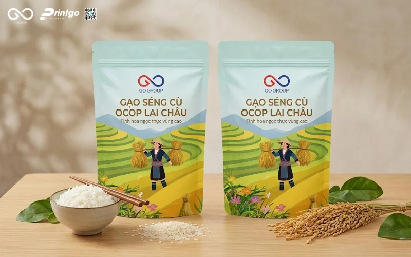 Một số chất liệu bao bì gạo Séng Cù Lai Châu phù hợp 