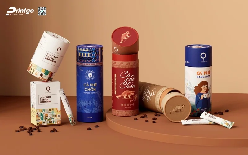 Printgo - Đơn vị thiết kế & in bao bì cafe chuyên nghiệp, giá tận xưởng