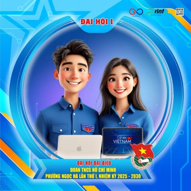  Ứng dụng logo Đoàn Thanh Niên trong không gian số