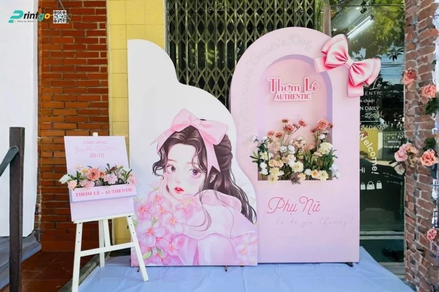 Mẫu backdrop sự kiện 8/3 sáng tạo và ấn tượng nhất
