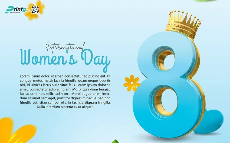 Mẫu banner chúc mừng 8/3 cho doanh nghiệp