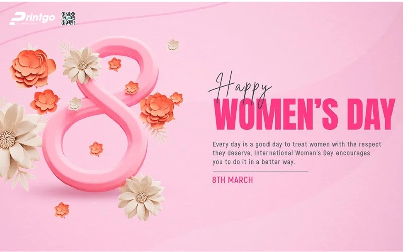 Mẫu banner chúc mừng 8/3 cho doanh nghiệp