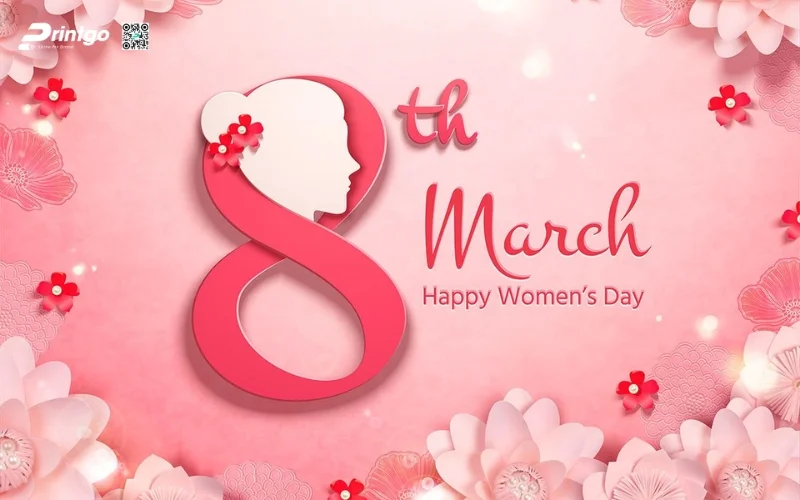 Mẫu banner chúc mừng 8/3 cho doanh nghiệp
