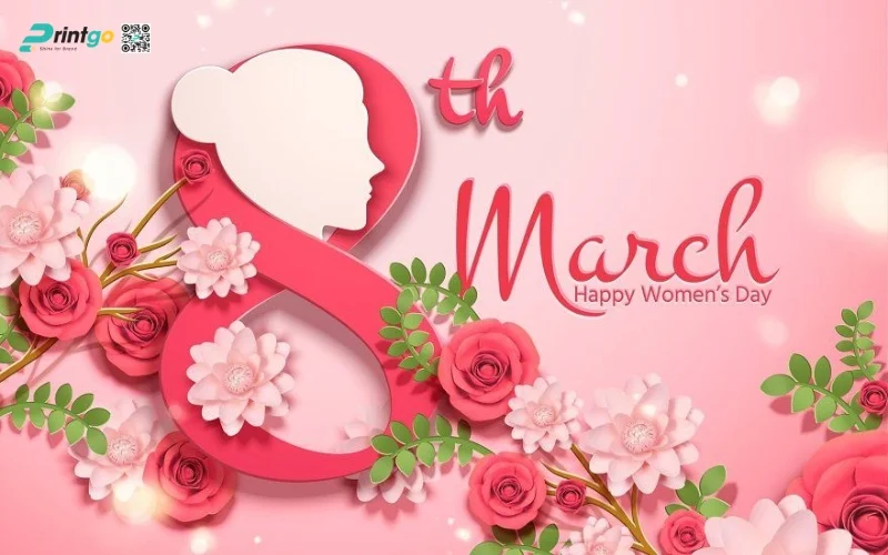 Mẫu banner chúc mừng 8/3 cho doanh nghiệp