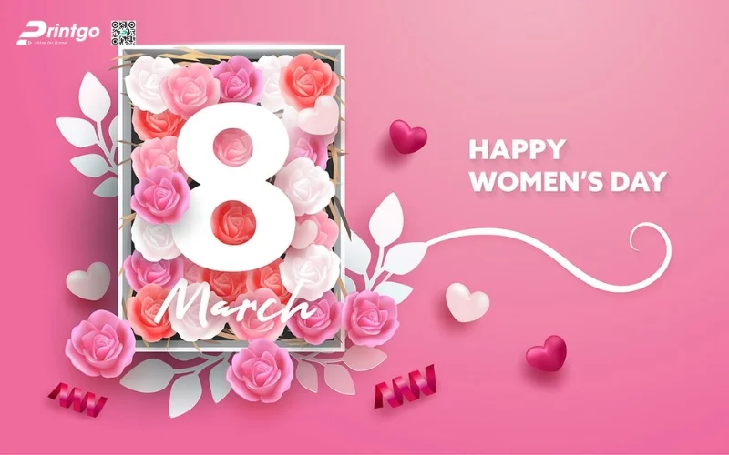 Mẫu banner chúc mừng 8/3 cho doanh nghiệp