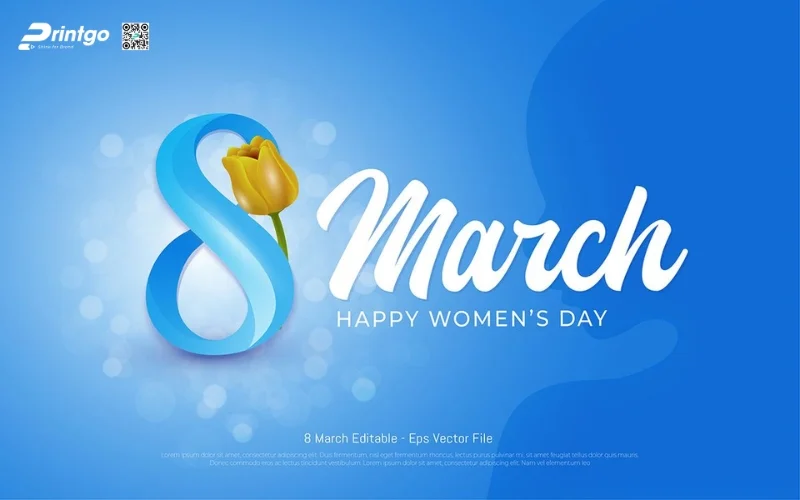 Mẫu banner chúc mừng 8/3 cho doanh nghiệp