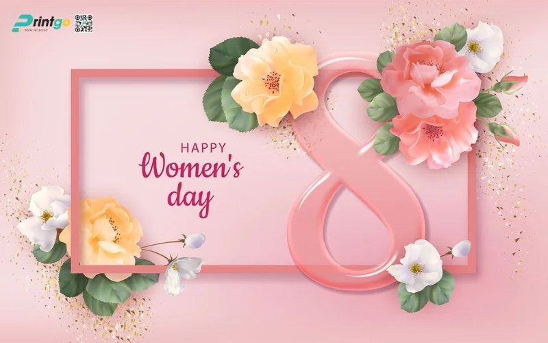 Mẫu banner chúc mừng 8/3 cho doanh nghiệp