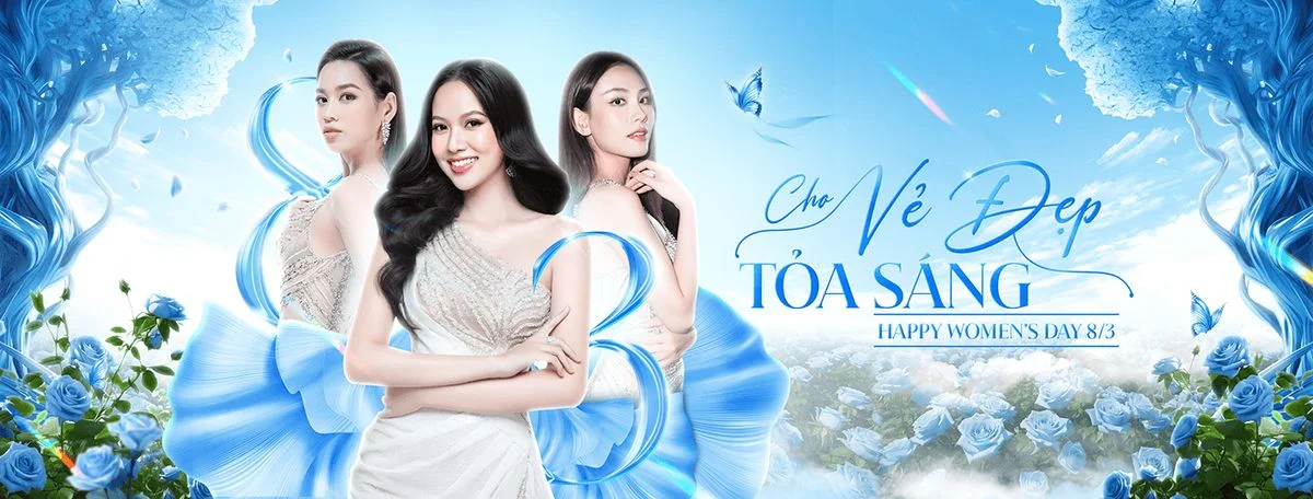 Banner chúc mừng 8/3 cho Fanpage và website