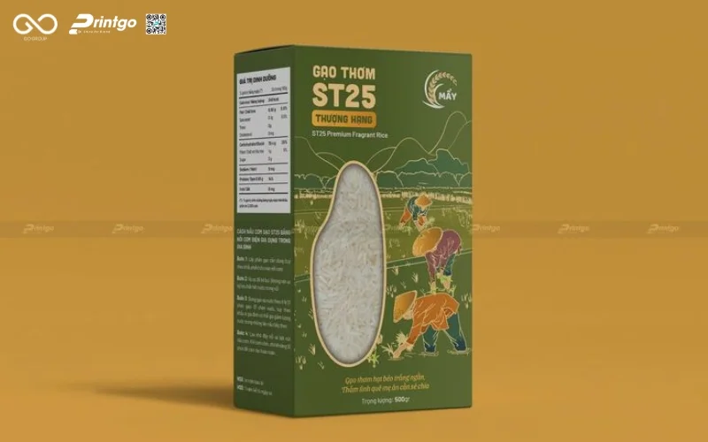 Một số dự án thiết kế và in bao bì đựng gạo mà Printgo đã thực hiện