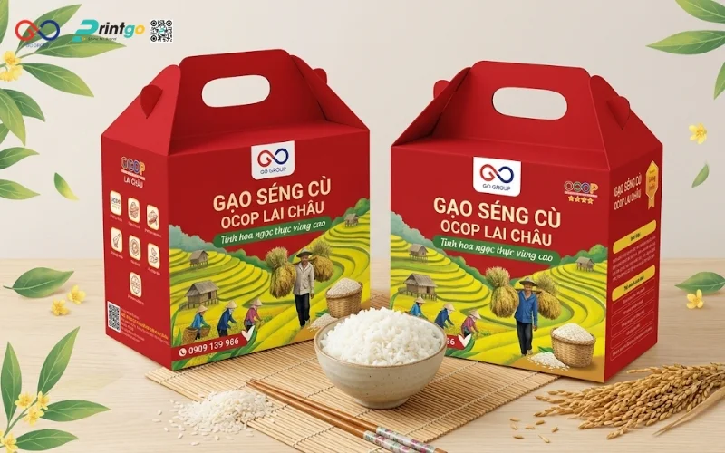 Một số quy cách bao bì gạo Séng Cù Lai Châu phù hợp 