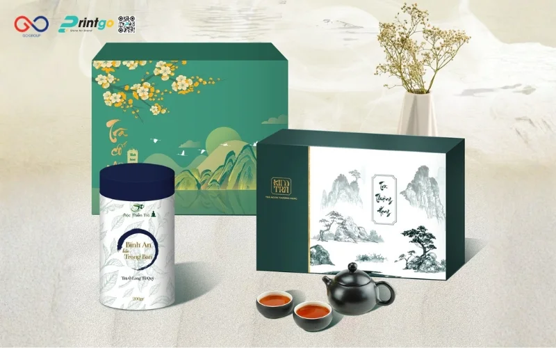 Gợi ý một số mẫu hộp chè xanh OCOP độc quyền tại Printgo