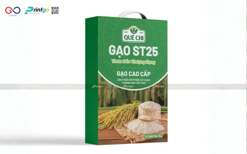 Một số dự án thiết kế và in bao bì đựng gạo mà Printgo đã thực hiện