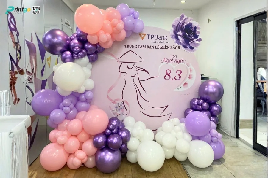 Mẫu backdrop sự kiện 8/3 độc sáng tạo nhất 2026