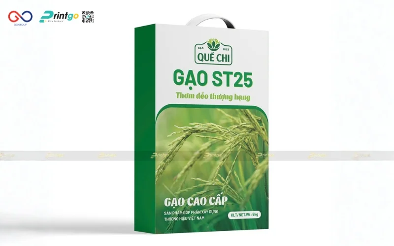 Một số dự án thiết kế và in bao bì đựng gạo mà Printgo đã thực hiện