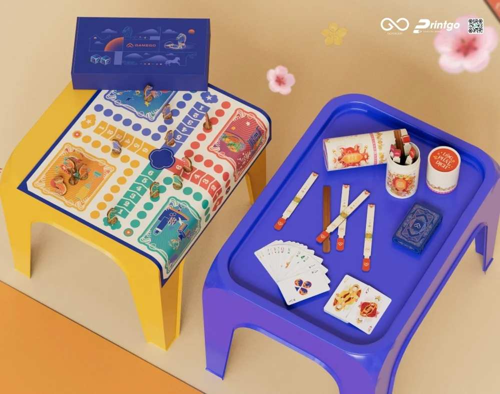 Các bộ boardgame đều là ấn phẩm thiết kế độc quyền của Gamego 