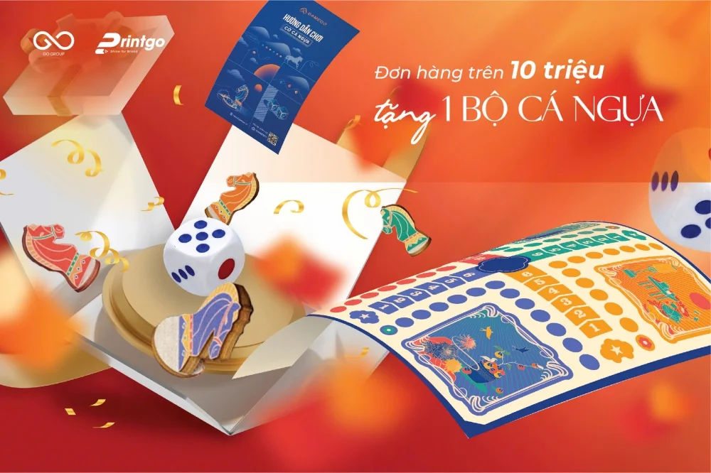 Tặng ngay 01 Bộ cờ "Cá Ngựa" phiên bản thiết kế cao cấp cho các đơn hàng có giá trị từ 10.000.000 vnđ.