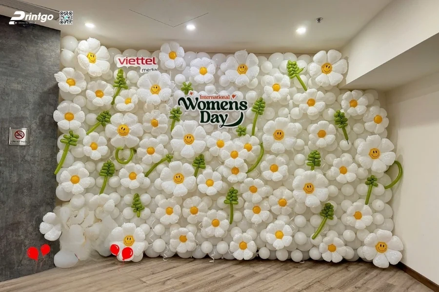 Mẫu backdrop sự kiện 8/3 đẹp dành cho doanh nghiệp