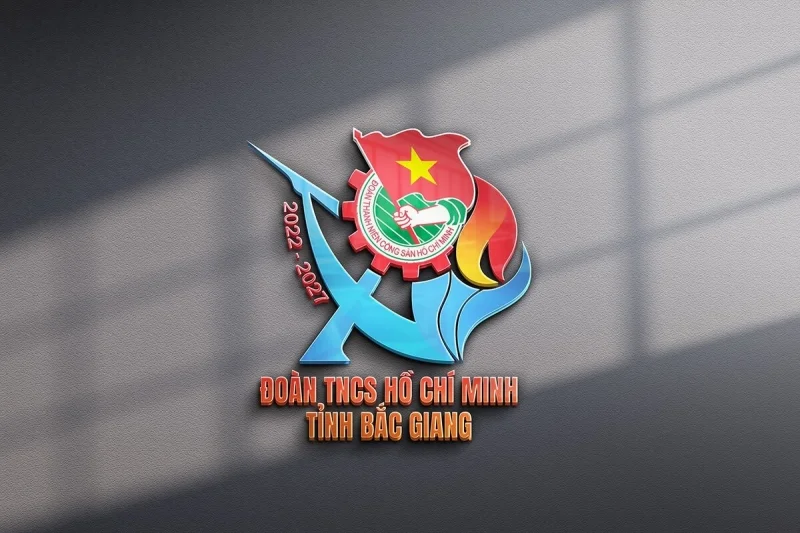 Mẫu logo Đoàn Thanh Niên tỉnh Bắc Giang