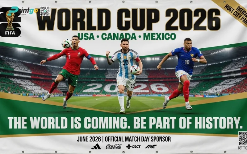 Trọn bộ mẫu băng rôn World Cup 2026 file in ấn