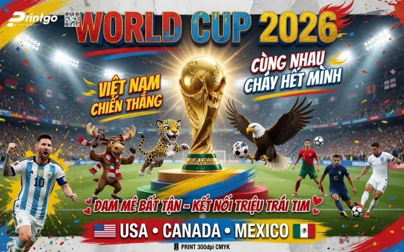 Trọn bộ mẫu băng rôn World Cup 2026 file in ấn