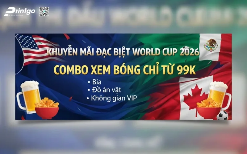 Chất liệu in băng rôn World Cup thường gặp