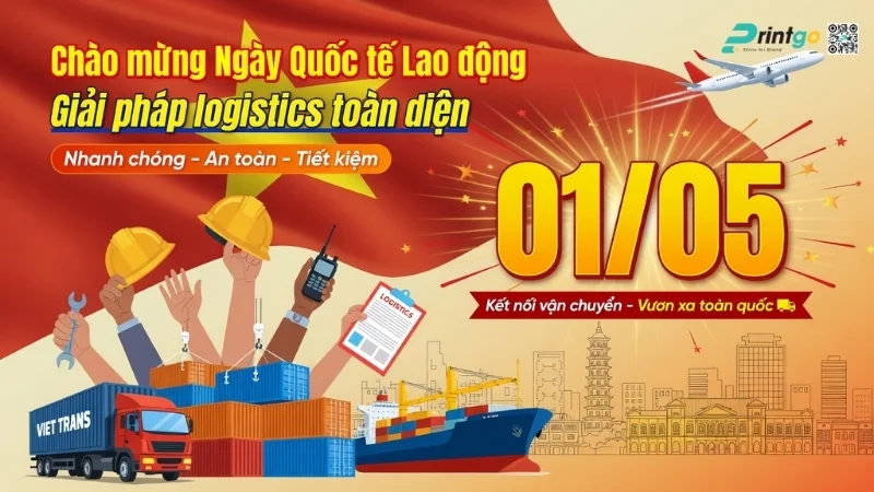 Banner 1/5 quốc tế lao động cho ngành logistics