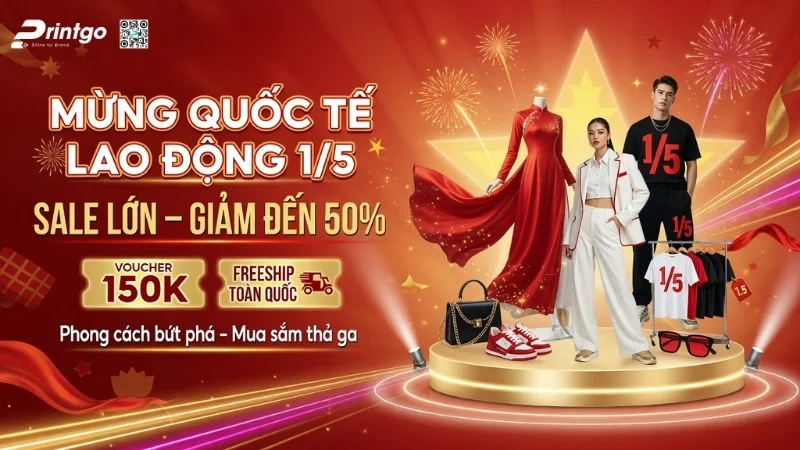 Banner 1/5 quốc tế lao động cho ngành thời trang