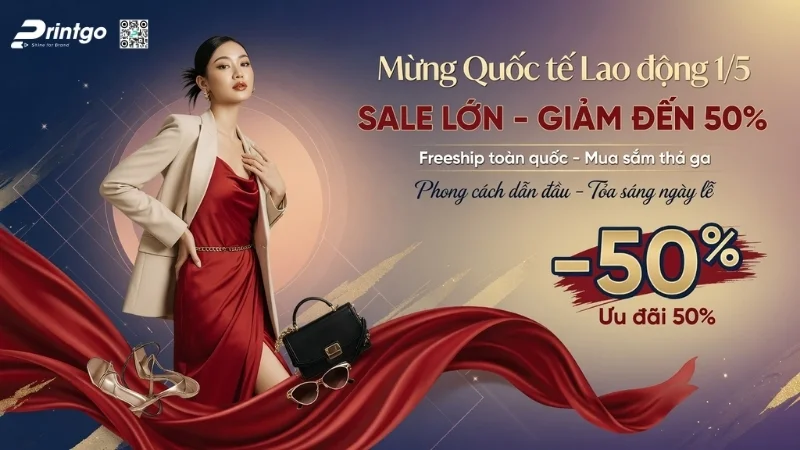 Banner 1/5 quốc tế lao động cho ngành thời trang