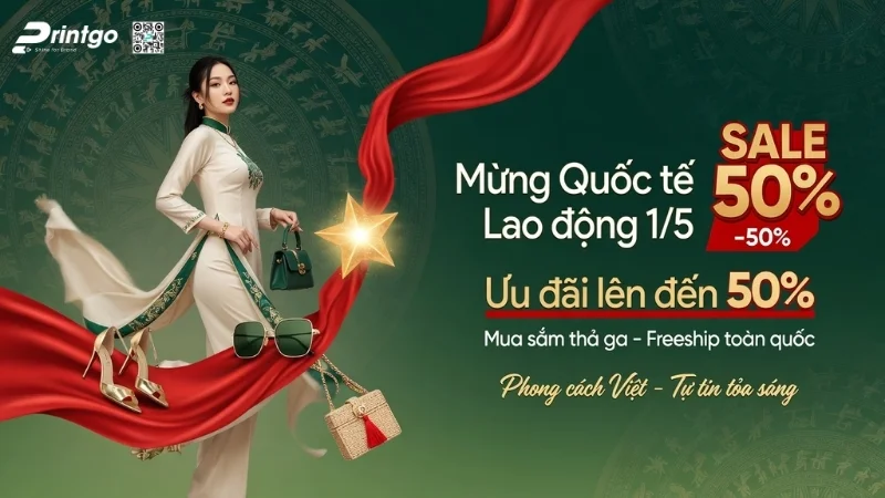 Banner 1/5 quốc tế lao động cho ngành thời trang