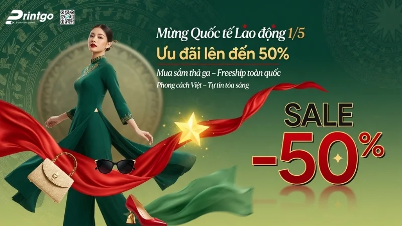 Banner 1/5 quốc tế lao động cho ngành thời trang