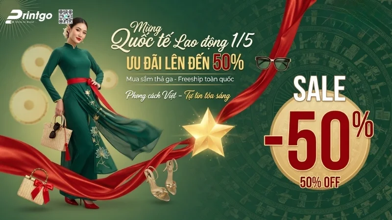 Banner 1/5 quốc tế lao động cho ngành thời trang