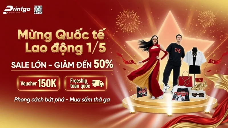 Banner 1/5 quốc tế lao động cho ngành thời trang
