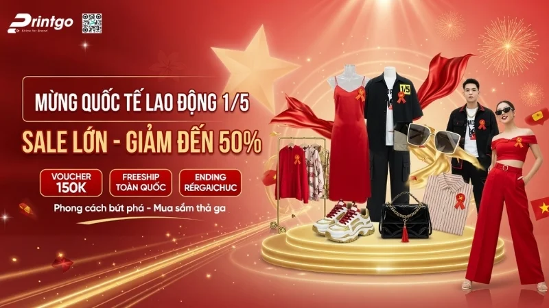 Banner 1/5 quốc tế lao động cho ngành thời trang