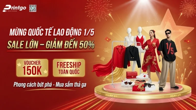 Banner 1/5 quốc tế lao động cho ngành thời trang