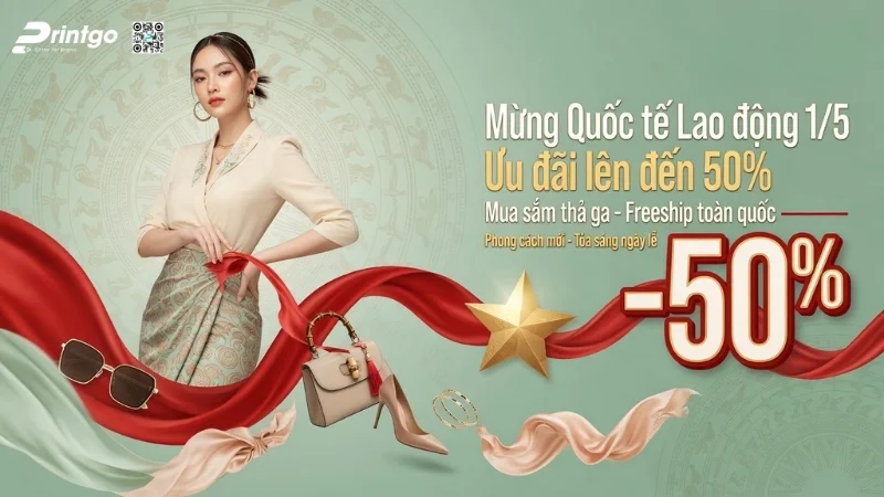 Banner 1/5 quốc tế lao động cho ngành thời trang
