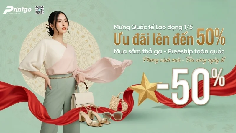 Banner 1/5 quốc tế lao động cho ngành thời trang