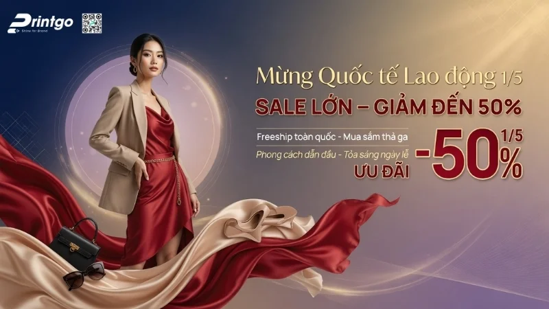Banner 1/5 quốc tế lao động cho ngành thời trang