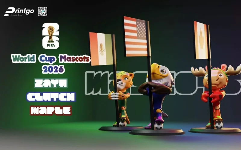 Mẫu banner 3 linh vật World Cup 2026