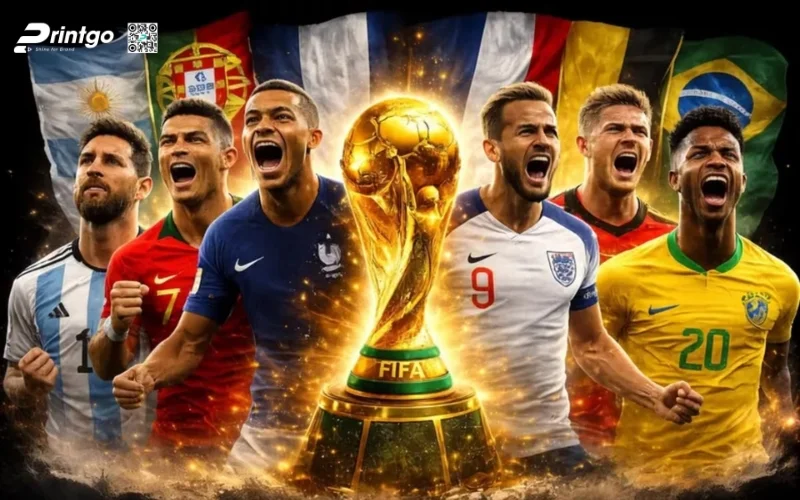 Bộ sưu tập banner World Cup 2026 hình ảnh cầu thủ
